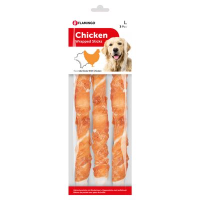 Flamingo Hundesnack Chick’n Wrap Stick