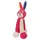 Flamingo Hundespielzeug Kareau Kaninchen mit langen Beinen rosa