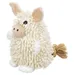 Flamingo Hundespielzeug Flufa Schwein mit Seil beige