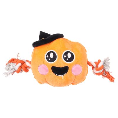 Flamingo Hundespielzeug Halloween Thatcher Kürbis orange