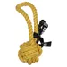 Europet Bernina Hundespielzeug Ball mit Schlaufe „are you knots“ gelb
