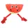 Flamingo Hundespielzeug Bubto Wassermelone mit Seil rot