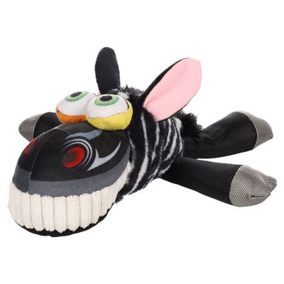 Flamingo Hundespielzeug Hoofa Zebra schwarz