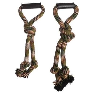Flamingo Hundespielzeug Joe Zerrseil mit 3 Knoten camouflage Flamingo Hundespielzeug Joe Zerrseil mit 3 Knoten camouflage