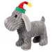 Flamingo Weihnachtsspielzeug Aviana Hund grau