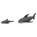 Flamingo Hundespielzeug Flipper Hai grau