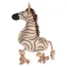 Flamingo Hundespielzeug Vacan Zebra mit Seil beige