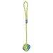 Flamingo Hundespielzeug Tofla Knotenball Zerrseil blau/gelb