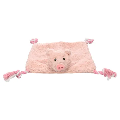 Flamingo Hundespielzeug Poppo Schwein mit Seil rosa Flamingo Hundespielzeug Poppo Schwein mit Seil rosa