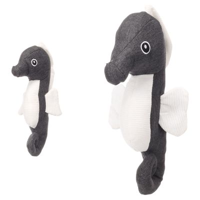Flamingo Hundespielzeug Flipper Seepferdchen grau