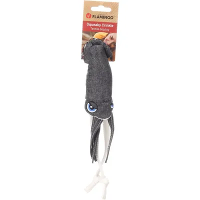Flamingo Hundespielzeug Flipper Tintenfisch grau Flamingo Hundespielzeug Flipper Tintenfisch grau