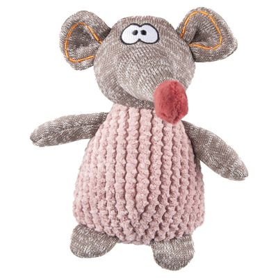 Flamingo Hundespielzeug Maus Stacy rosa/braun