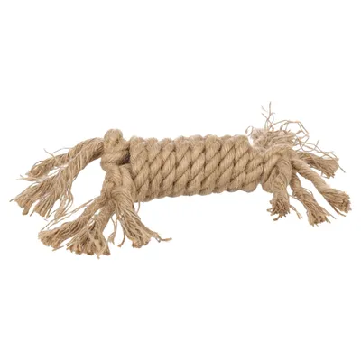 Flamingo Hundespielzeug Kush Zerrseil mit 4 Knoten braun Flamingo Hundespielzeug Kush Zerrseil mit 4 Knoten braun