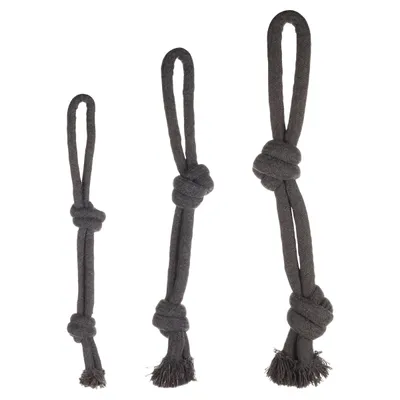 Flamingo Hundespielzeug Ringo Zerrseil mit 2 Knoten grau Flamingo Hundespielzeug Ringo Zerrseil mit 2 Knoten grau