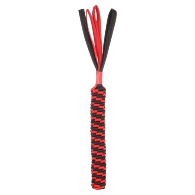 Flamingo Hundespielzeug Movas gewebter Stick rot/schwarz