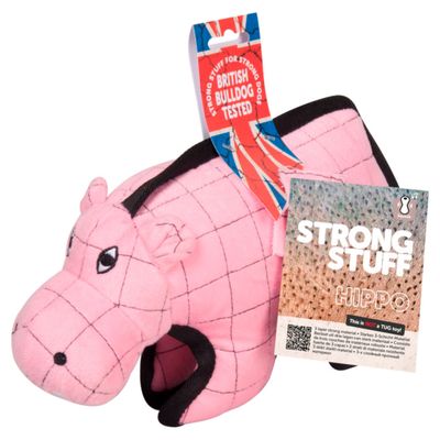 Flamingo Hundespielzeug Strong Stuff Tiere Flusspferd