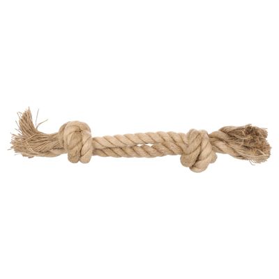 Flamingo Hundespielzeug Kush Doppelseil mit 2 Knoten braun