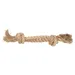 Flamingo Hundespielzeug Kush Doppelseil mit 2 Knoten braun