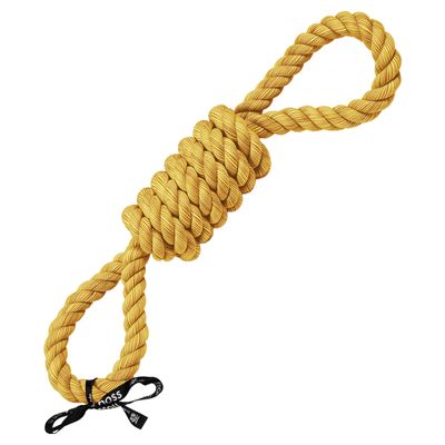 Europet Bernina Hundespielzeug Spielseil 2 Schlaufen „tug life“ gelb