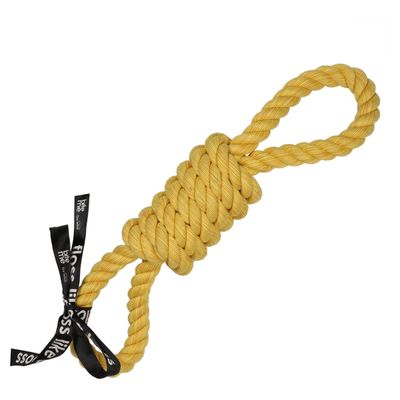 Europet Bernina Hundespielzeug Spielseil 2 Schlaufen „tug life“ gelb