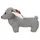 Flamingo Hundespielzeug Britta Hund II grau