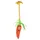 Flamingo Hundespielzeug Xibor Karotte mit Seil orange