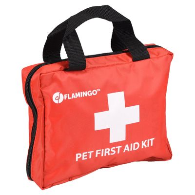 Flamingo Erste-Hilfe-Set Resku Haustiere Premium rot