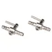 Aqua Della Metallabsperrhahn für Luftschlauch 4/6 mm - 2 Stück