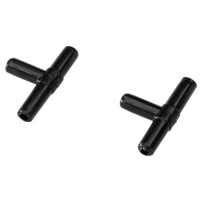 Aqua Della Plastik-T-Verbinder für Luftschlauch 4/6 mm - 2 Stück