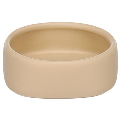Flamingo Futter- und Trinknapf für Hamster Zara rund beige