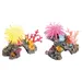Flamingo Aquariendeko Riff mit Anemone