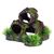 Flamingo Aquarium Dekoration Moza Abwasserrohr mit Gras