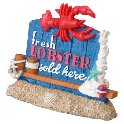 Aqua Della Aquariendekoration Hummer "fresh Lobster sold here"