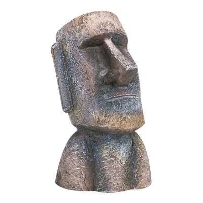 Flamingo Aquariumdekoration Moai