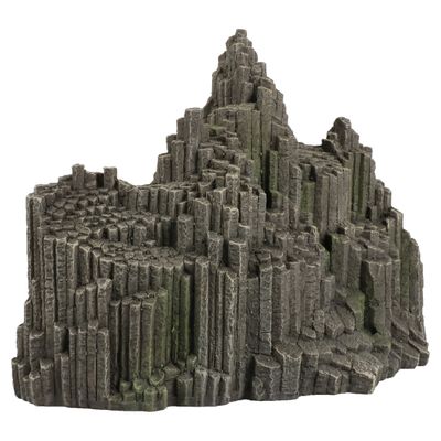 Aqua Della Aquariendekoration Lava Crack Felsen grau