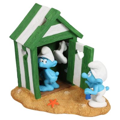Aqua Della Aquariendekoration Schlümpfe Strandkabine