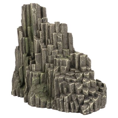 Aqua Della Aquariendekoration Lava Crack Felsen grau