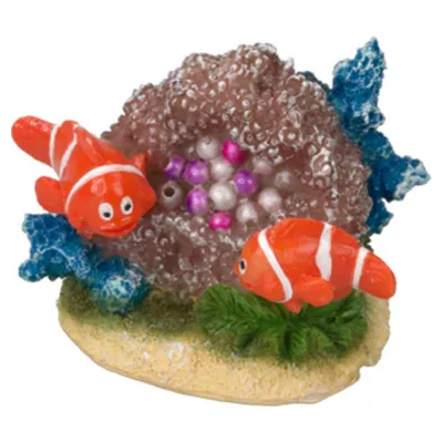 Aqua Della Aquariumdekoration Clownfisch mit Muschel Aqua Della Aquariumdekoration Clownfisch mit Muschel
