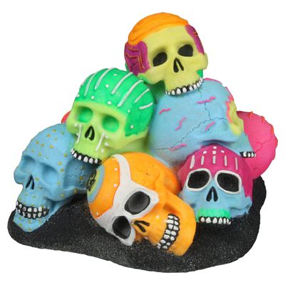 Aqua Della Aquarium Dekoration Dia de los Muertos Schädelhaufen