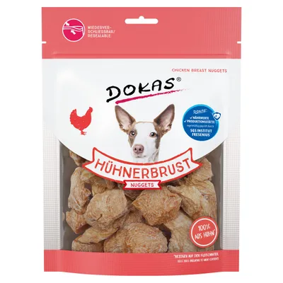 Dokas Hühnerbrust Nuggets 110 g - 10 Stück - Sparpaket Dokas Hühnerbrust Nuggets 110 g - 10 Stück - Sparpaket