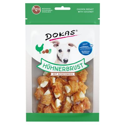 Dokas Hühnerbrust mit Kokosnuss 60 g - 9 Stück - Sparpaket