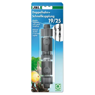 JBL Doppelhahn + Schnellkupplung 19/25 JBL Doppelhahn + Schnellkupplung 19/25
