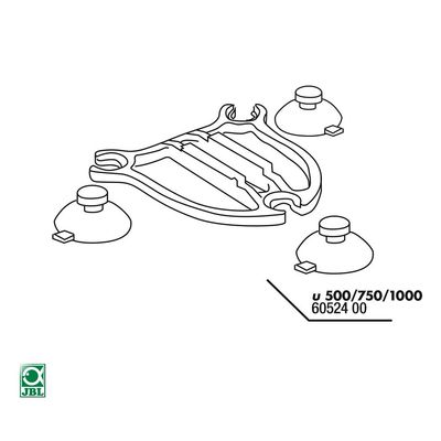 JBL Ersatzteil 3x Sauger + Platte u500/750/1000
