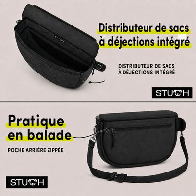 STUCH Walking Bag – Sac à friandises avec distributeur intégré pour chien