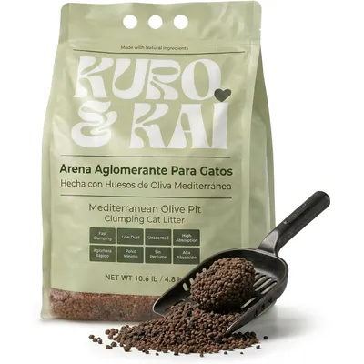KURO & KAI Arena Aglomerante Natural de Hueso de Oliva para Gatos KURO & KAI Arena Aglomerante Natural de Hueso de Oliva para Gatos