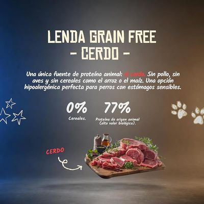 Lenda Grain Free Cerdo - Monoproteico