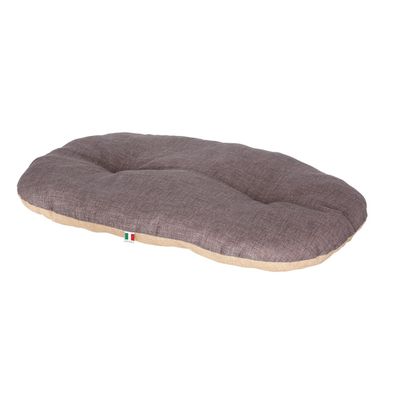 Kerbl Liegekissen Cleo grau/weiß, 48 x 29 x 3 cm, Wendekissen