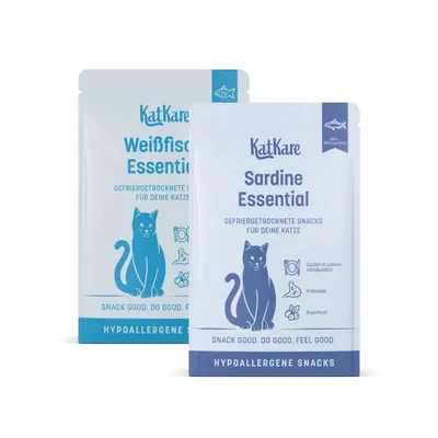 KatKare Cat Treats Schnupperbox Hypoallergene Fischgenuss KatKare Cat Treats Schnupperbox Hypoallergene Fischgenuss