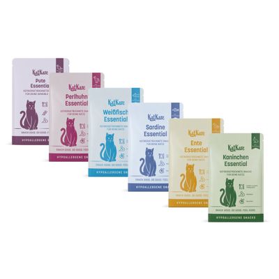 KatKare Cat Treats Schnupperbox Hypoallergene Genuss-Vielfalt