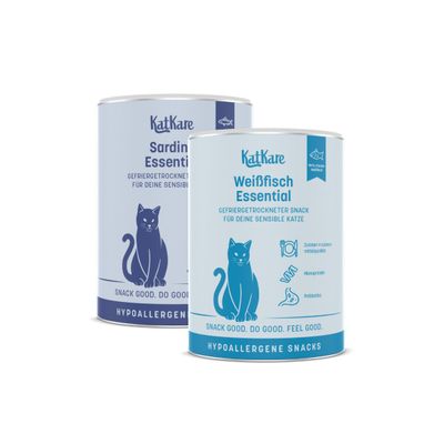 KatKare Cat Treats Box Hypoallergene Fischgenuss
